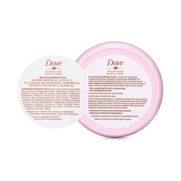 Dove Nourishing Body Care Beauty Cream (75ml) - Image 3