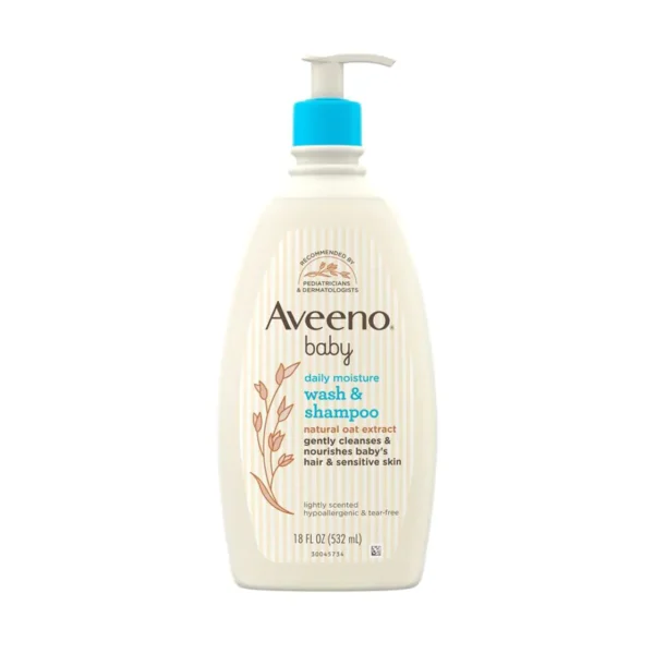 Aveeno Baby Daily Moisture Wash & Shampoo (532ml)