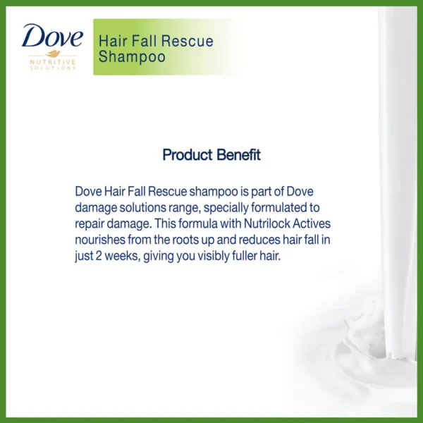 Dove Shampoo Hairfall Rescue 170ml (170ml) - Image 3