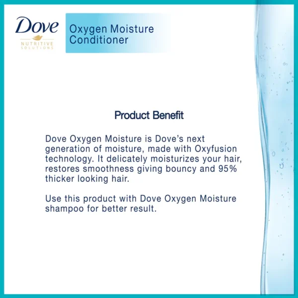 Dove Conditioner Oxygen Moisture (180ml) - Image 7