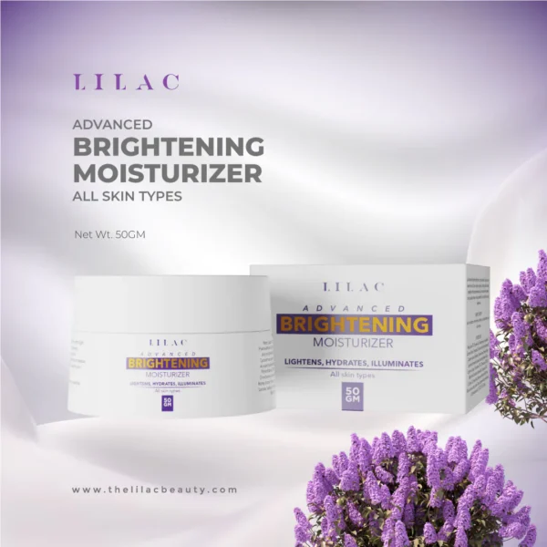 Lilac Advanced Brightening Moisturizer- All Skin Types (50gm) - Image 7