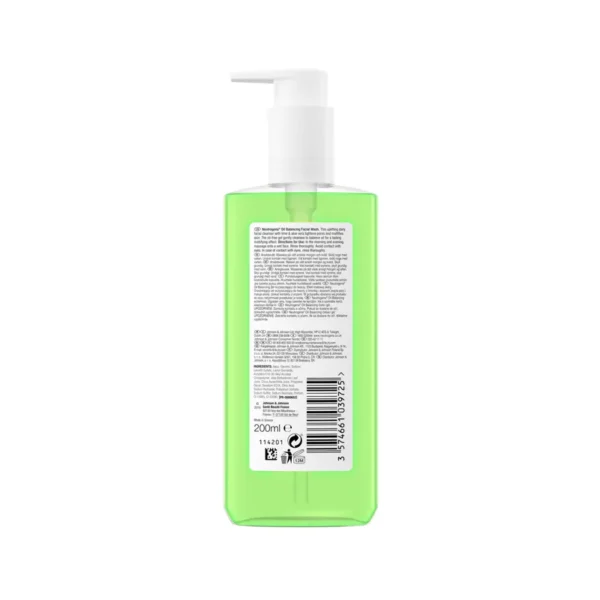 Neutrogena Oil Balancing Facial Wash (200ml) - Image 2