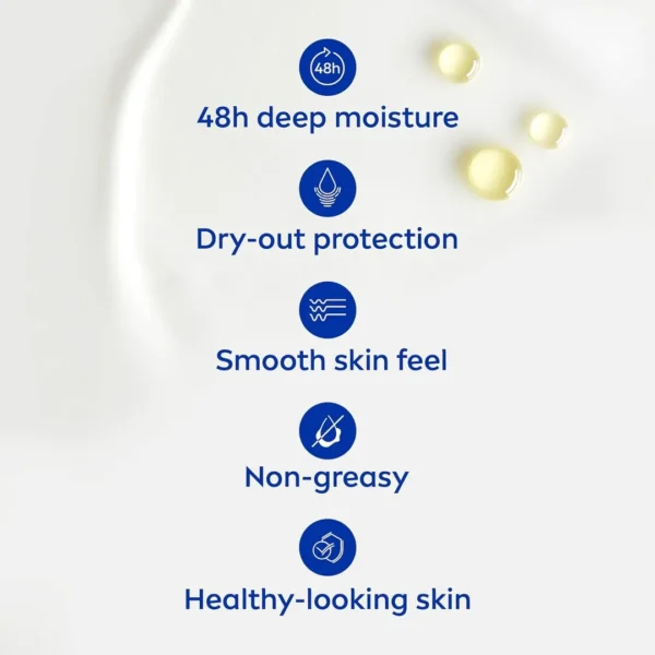 Nivea Cocoa Butter Body Lotion Vitamin E Dry Skin (250ml) - Image 2