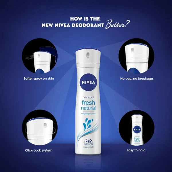 Nivea Deodorant Fresh Natural (150ml) - Image 2