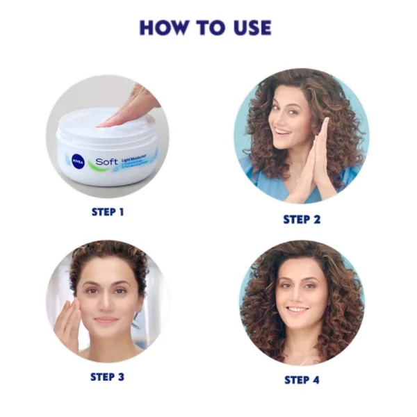 Nivea Soft Jar Moisturising Cream (50ml) - Image 4