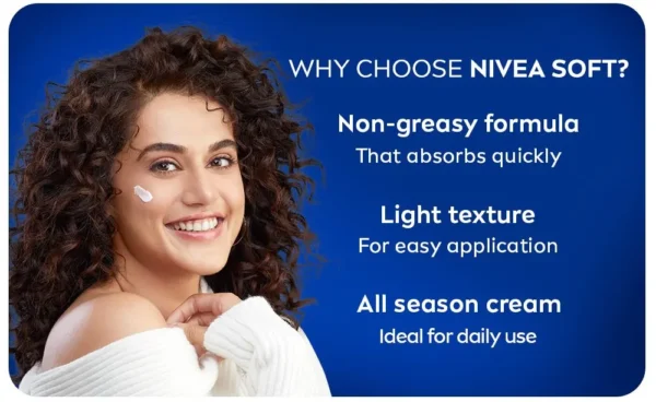 Nivea Soft Jar Moisturising Cream (50ml) - Image 6