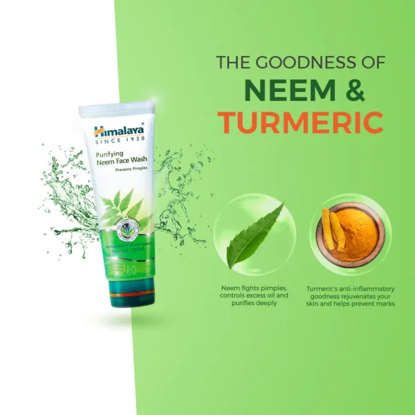 Himalaya Purifying Neem Face Wash (150ml) - Image 4