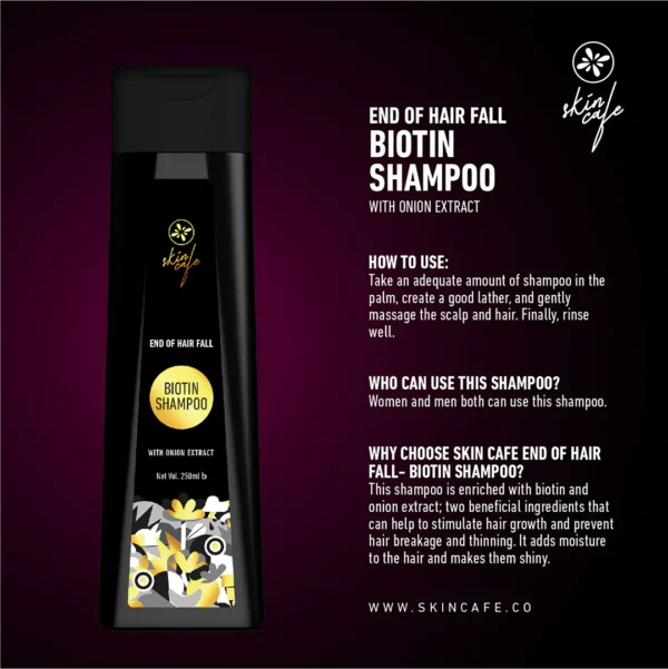 Skin Cafe Hair Care BOGO Offer 2 ( Skin Cafe Biotin Shampoo with Onion Extract + Skin Cafe Silky Tresses Moisturizing Conditioner ) - Image 5