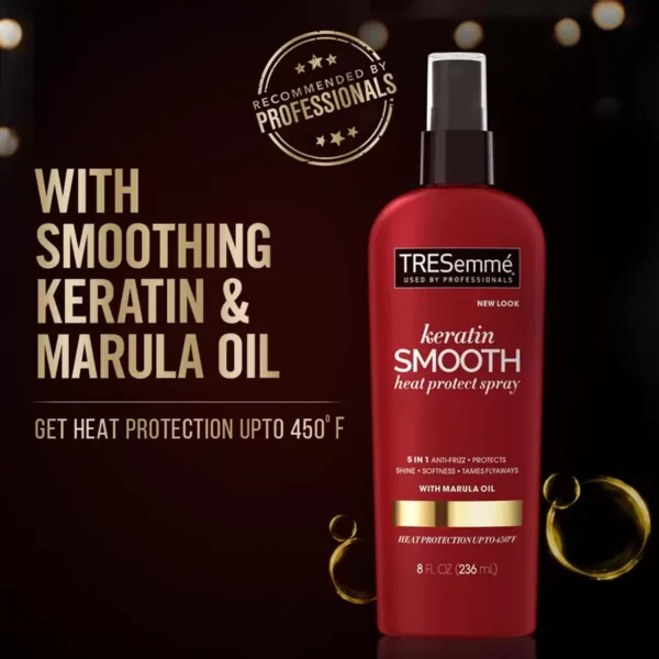 TRESemmé Expert Selection Keratin Smooth Heat Protect Spray (236ml) - Image 6