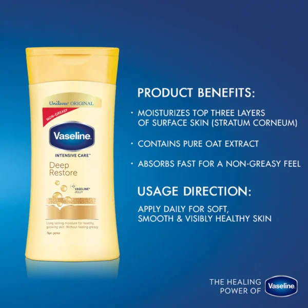 Vaseline Lotion Deep Restore 100ml - Image 3