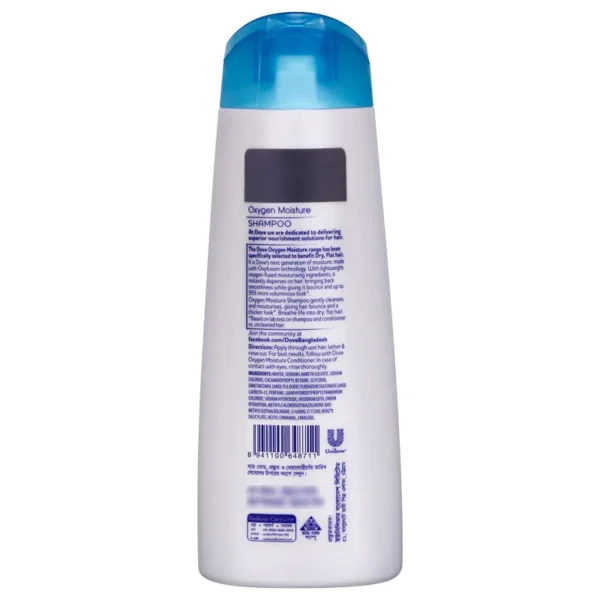 Dove Shampoo Oxygen Moisture (170ml) - Image 2