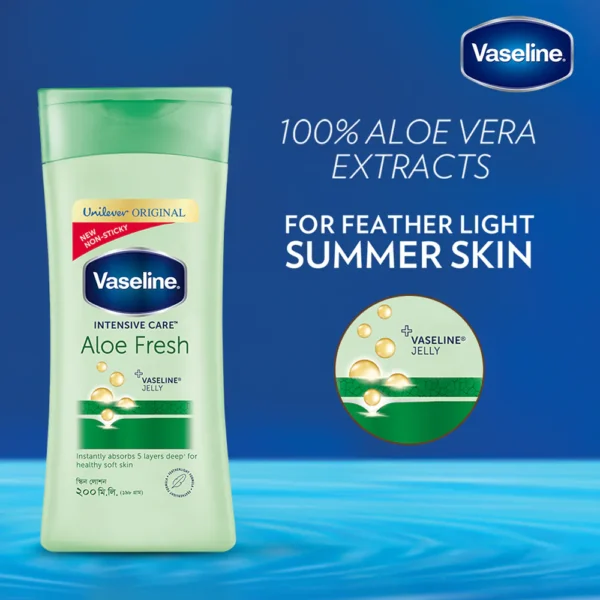 Vaseline Lotion Aloe Fresh 200ml - Image 3