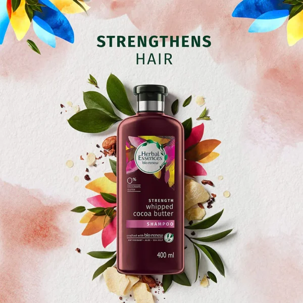 Herbal Essences Vitamin E with Cocoa Butter SHAMPOO- For Strengthen and No Hairfall – No Paraben No Colorants (400ml) - Image 6