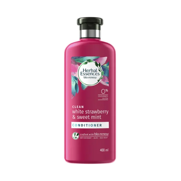 Herbal Essences White Strawberry & Sweet Mint CONDITIONER- For Cleansing and Volume No Paraben No Colorants (400ml)