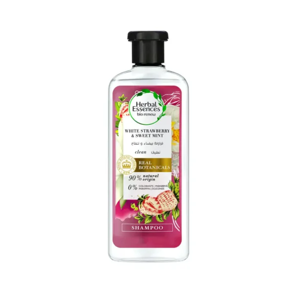 Herbal Essences White Strawberry & Sweet Mint SHAMPOO- For Cleansing and Volume – No Paraben No Colorants (400ml)