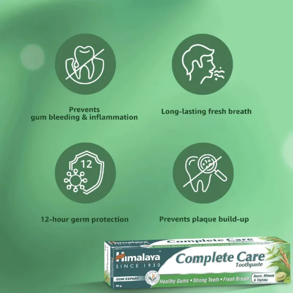 Himalaya Herbals Complete Care Toothpaste (175gm) - Image 5