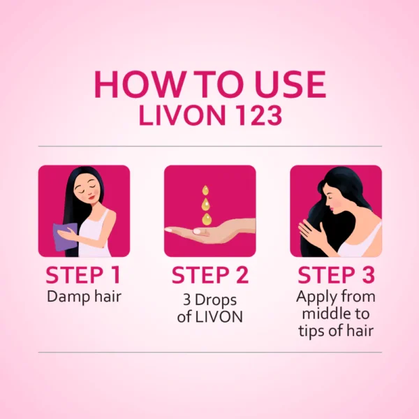 Livon Serum Hair Essentials Vitamin E (50ml) - Image 4