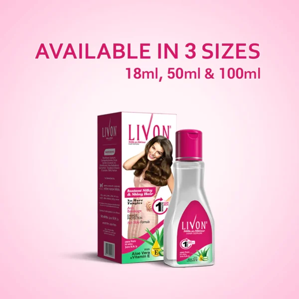 Livon Serum Hair Essentials Vitamin E (50ml) - Image 3