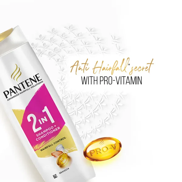 Pantene Advanced Hairfall Solution 2in1 Anti-Hairfall Shampoo & Conditioner for Women (340ml) - Image 4