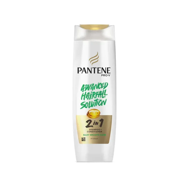 Pantene Advanced Hairfall Solution 2in1 Anti-Hairfall Silky Smooth Shampoo & Conditioner for Women (180ml)