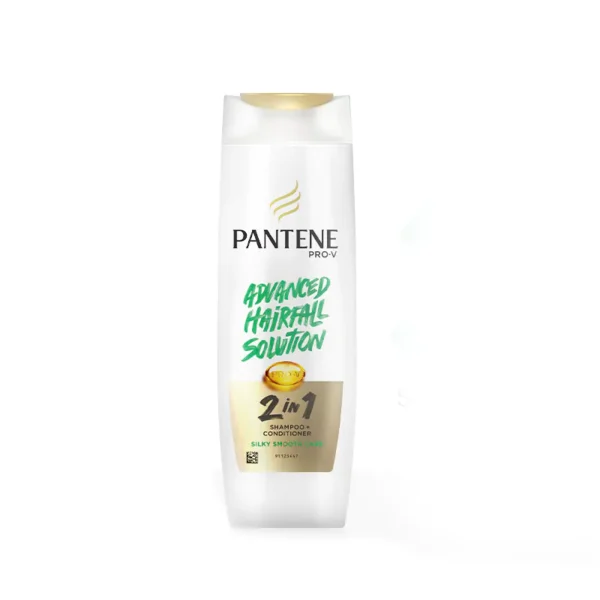 Pantene Advanced Hairfall Solution 2in1 Anti-Hairfall Silky Smooth Shampoo & Conditioner for Women (180ml) - Image 3