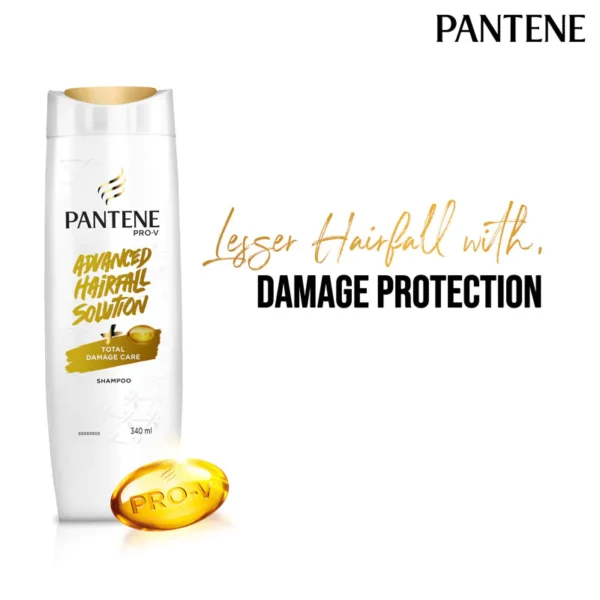 Pantene Advanced Hairfall Solution Anti-Hairfall Total Damage Care Shampoo for Women (340ml) - Image 3