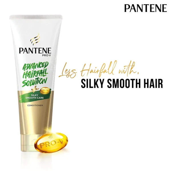 Pantene Advanced Hairfall Solution, Anti-Hairfall Silky Smooth Conditioner (180ml) - Image 4