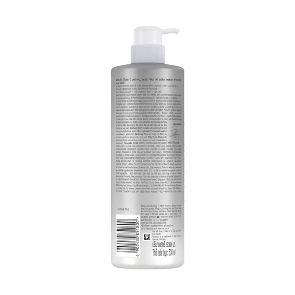 Pantene Micellar Detox & Scalp Cleanse White Charcoal Extract Scalp Shampoo (530ml) - Image 2