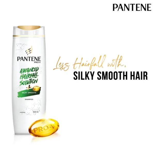 Pantene Advanced Hairfall Solution Anti-Hairfall Silky Smooth Shampoo for Women (340ml) - Image 4