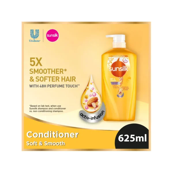 Sunsilk Hair Conditioner – Soft & Smooth (625ml) - Image 3