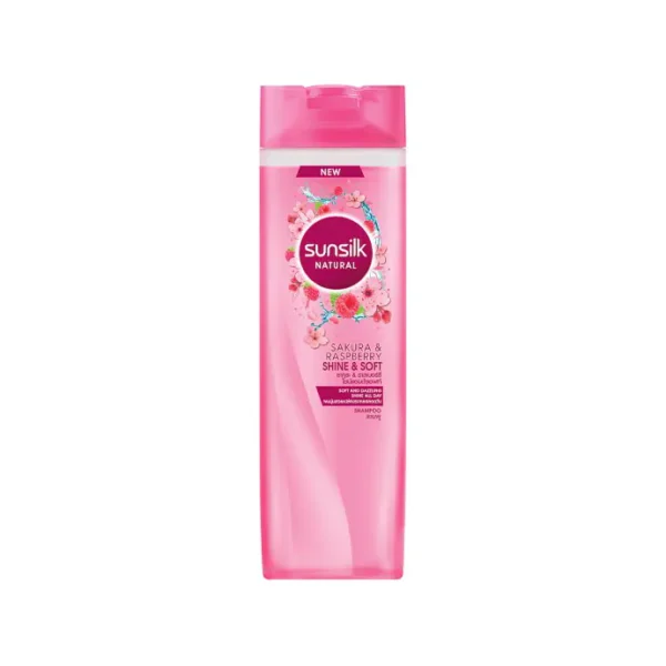 Sunsilk Natural Sakura & Raspberry Shine & Soft Shampoo (380ml)