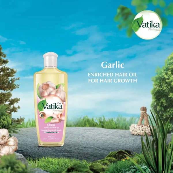 Vatika Garlic Enriched Hair Oil (300ml) - Image 6