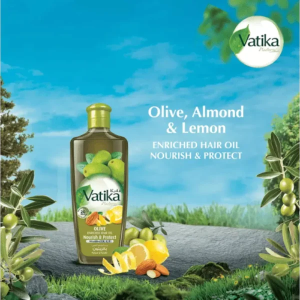 Vatika Olive Enriched Hair Oil (300ml) - Image 3