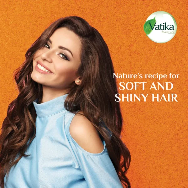 Vatika Softness And Shine Naturals Almond Enriched Hair Oil With Coconut Sesame (200ml) - Image 2