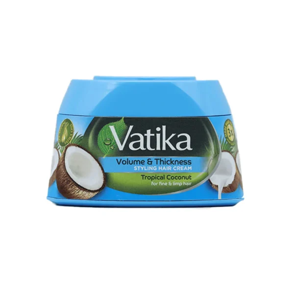 Vatika Volume & Thickness Styling Hair Cream with Tropical Coconut (140ml)