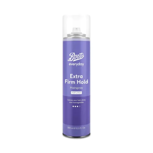 Boots Everyday Extra Firm Hold Hairspray Perfumed-Purple (300ml)