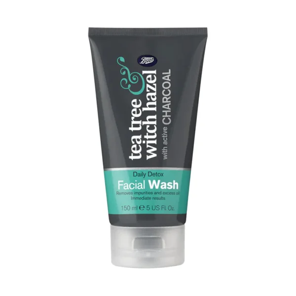 Boots Tea Tree & Witch Hazel Charcoal Facial Wash (150ml)