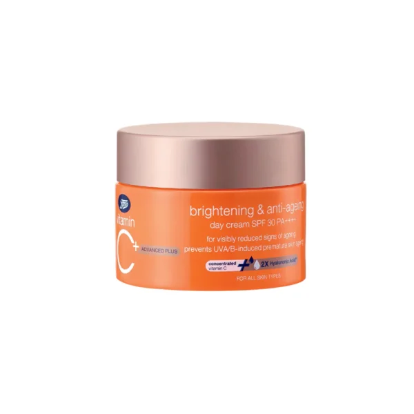 Boots Vitamin C+ Brightening & Anti-Ageing SPF 30 PA++++ Day Cream (50ml)