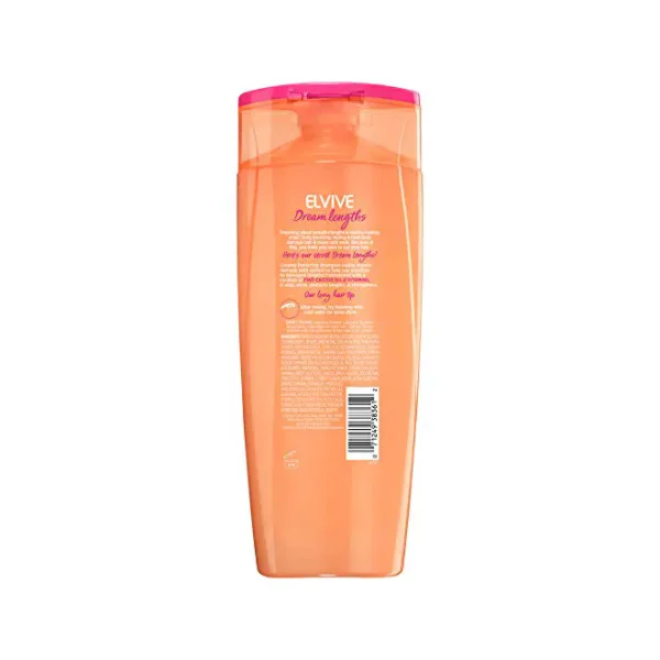 L’Oréal ELVIVE Dream Lengths Restoring Shampoo for Long, Damaged Hair (400ml) - Image 2