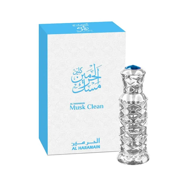 Al Haramain Musk Clean Attar (12ml) - Image 2