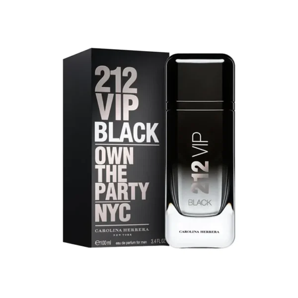 Carolina Herrera 212 Vip Black Edp For Men (100ml) - Image 2