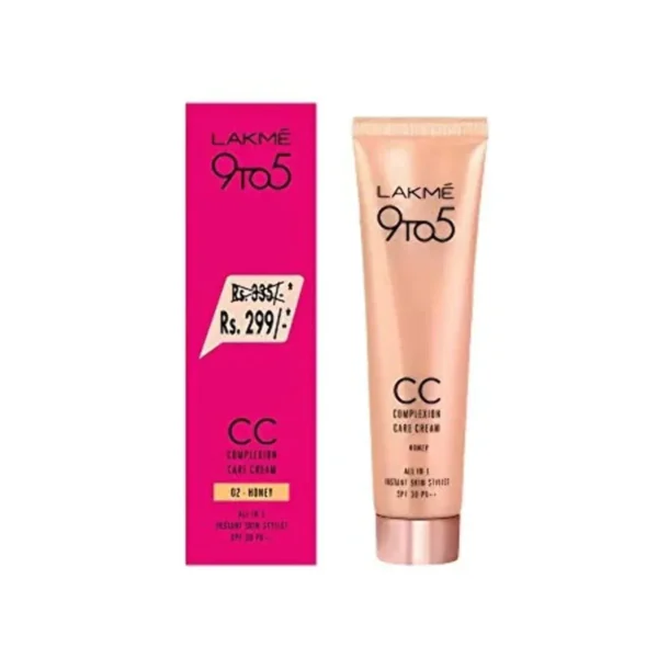 Lakme 9 To 5 CC Complexion Care Cream Honey 02 - Image 6