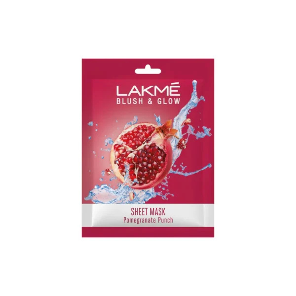 Lakme Blush And Glow Sheet Mask Pomegranate Punch (25ml)