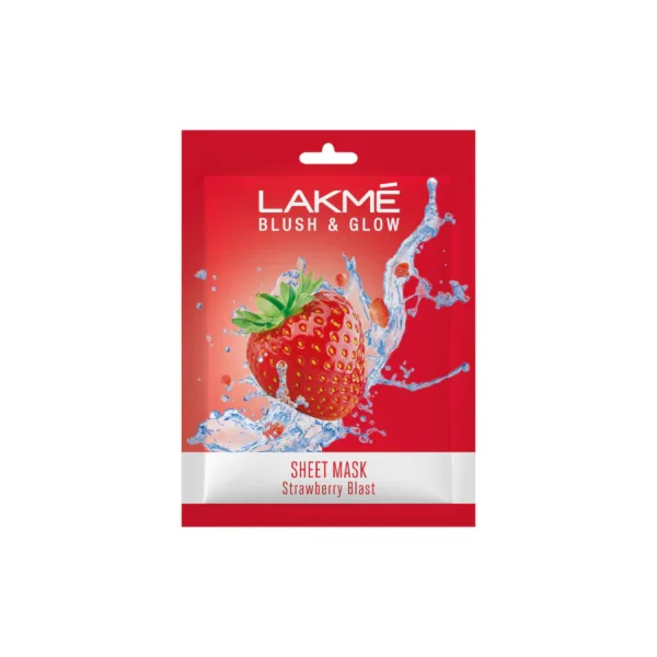 Lakme Blush And Glow Sheet Mask Strawberry Blast (25ml)