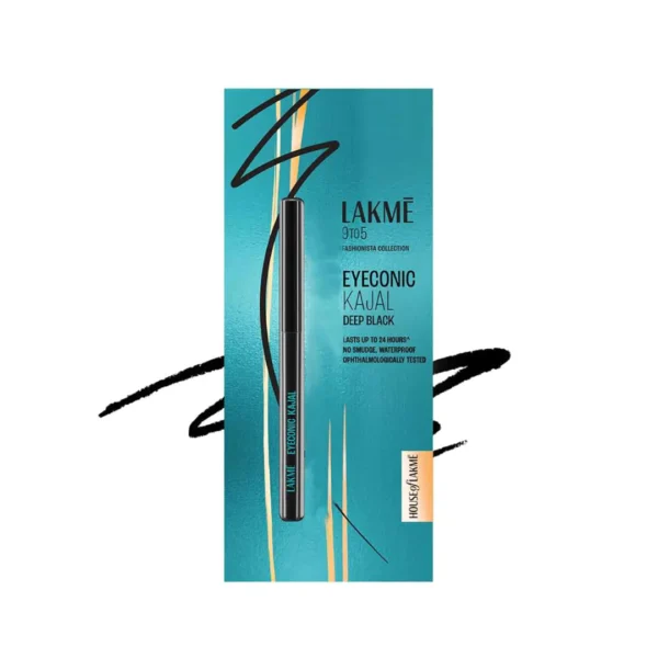 Lakme Eyeconic Kajal- Deep Black (0.35gm) - Image 2