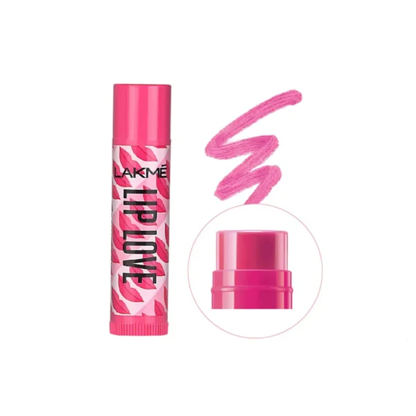 Lakme Lip Love Chapstick Strawberry SPF 15 (4.5gm) - Image 8