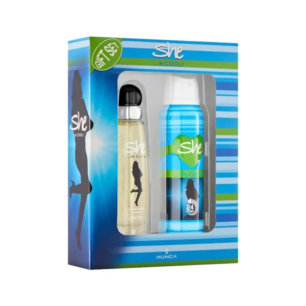 She Is Cool Perfume 50ml & Deodorant 150ml Gift Set (200ml)