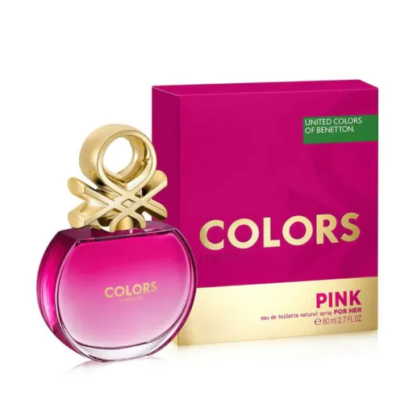 UNITED COLORS OF BENETTON Colors Pink EDT Natural Spray (80ml) - Image 2