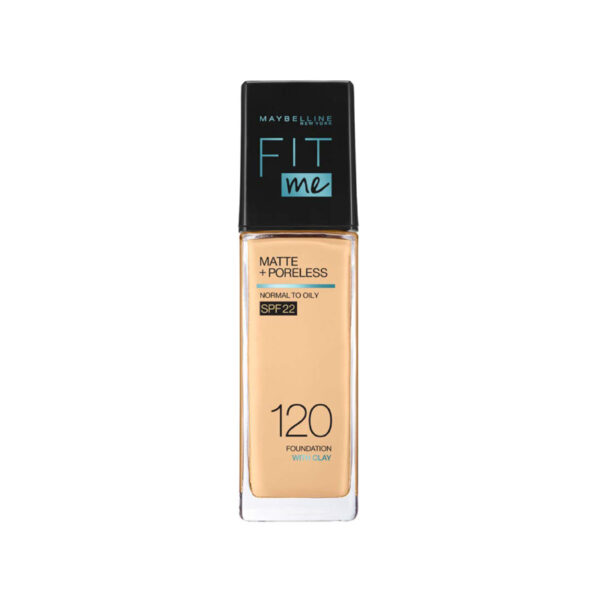 Maybelline Fit Me Matte + Poreless Foundation- Classic Ivory 120 (30ml)