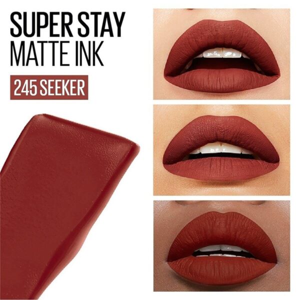 Maybelline New York Super Stay Matte Ink Liquid Lipstick - 245 Seeker (5ml) - Image 2